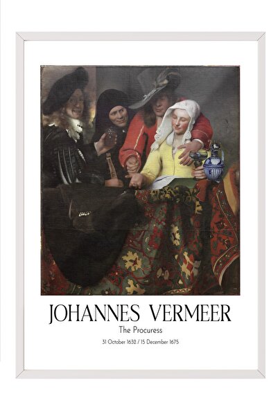 Postifull Johannes Vermeer - Prokurica, slika u belom okviru, umetnička serij...