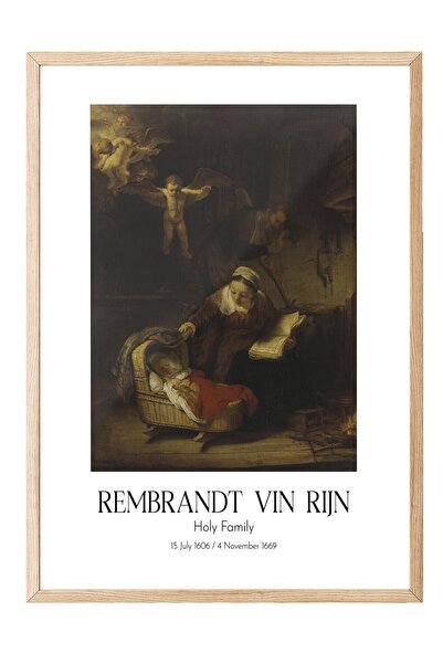 Postifull Rembrant van Rijna - Sveti Rod, slika u drvenom okviru, umetnička s...