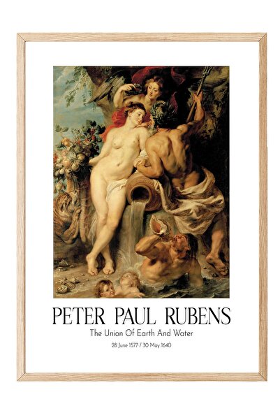 Postifull Peter Paul Rubens - Spajanje zemlje i vode, slika u drvenom okviru,...
