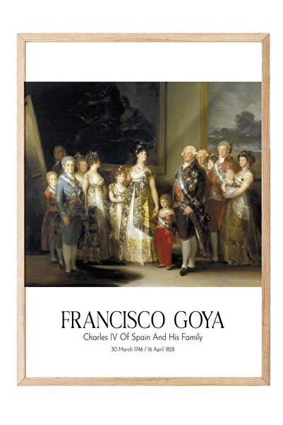 Postifull Francisco Goya - Karlo IV od Španije i njegova porodica, slika u dr...