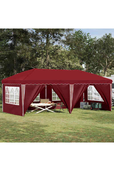 vidaxl Cort de Petrecere Pop-up 575 x 288 x 245 cm Burgundy