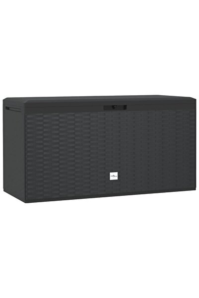 vidaxl Garden storage box, anthracite, 114 x 47 x 60 cm