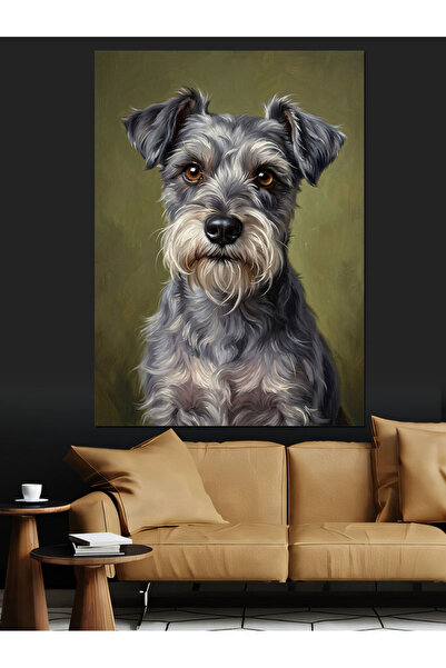 Artmeg Design elegant de portret de câine cu ochelari - Pânză decorativă - Ta...