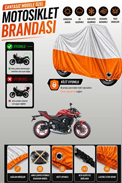 Cemku Twin غطاء محرك متوافق مع كاواساكي Z 650 باللون الرمادي من الأعلى والبرت...