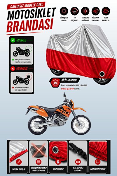 Cemku Twin غطاء محرك متوافق مع KTM 640 Adventure باللون الرمادي من الأعلى وال...