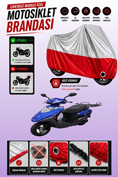 Cemku Twin Top Gray - Bottom Red King Motor Spica 50 Compatible Engine Cover,...