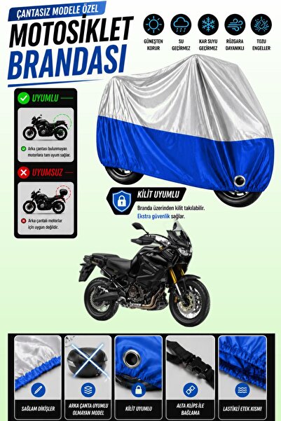 Cemku Twin غطاء محرك متوافق مع ياماها XT 1200Z سوبر تينيري، باللون الرمادي من...