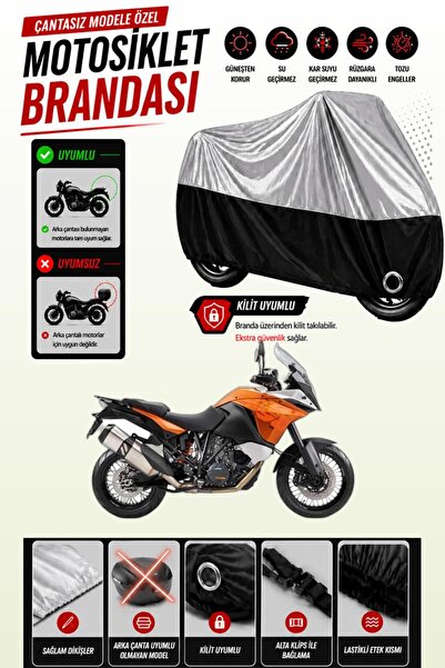 Cemku Twin غطاء محرك متوافق مع KTM 1190 Adventure باللون الرمادي من الأعلى وا...