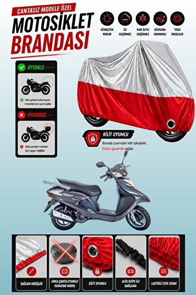 Cemku Twin غطاء محرك متوافق مع Falcon Dolphin 100 EFI باللون الرمادي من الأعل...
