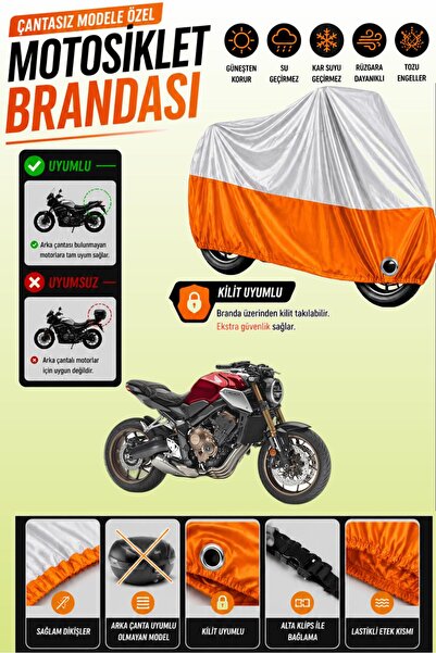 Cemku Twin غطاء محرك متوافق مع هوندا CB 650 R باللون الرمادي من الأعلى والبرت...