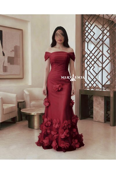 nervenia-sa Gash Off Shoulder Dress
