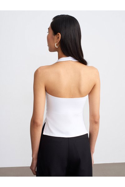 Dilvin 32726 Halter Neck Top