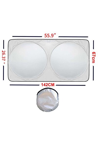 unbranded Parasolar pliabil auto pentru parbriz, protecție UV, reducere căldu...