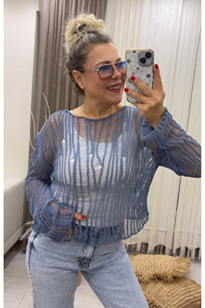 Dila Butik Rahat Kalıp Standart Beden Merserize Kazak