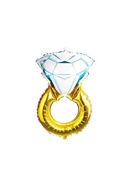 GOLDCENTER Solitaire Ring 75 cm Gold Colored Diamond Foil Balloon Bachelorett...