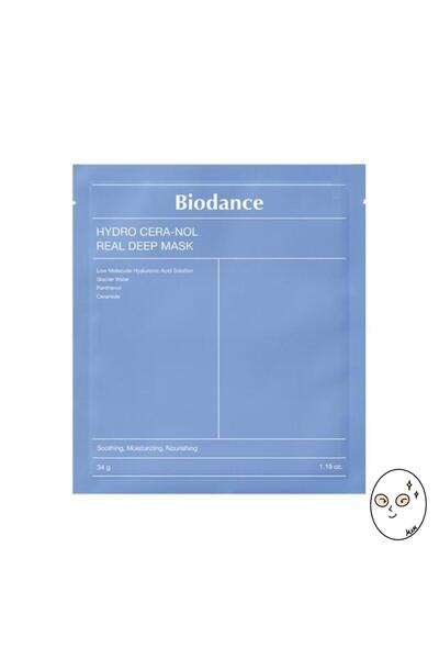 Biodance Hydro Cera-nol Real Deep Mask hidratare și calmare, 1x34g