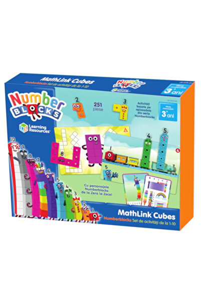 Learning Resources MathLink®Cubes Numberblocks in Romanian - Activity set fro...