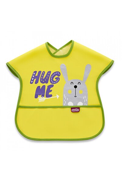 Babyjem Poly Large Bib with Functional Pocket (Color: Yellow)