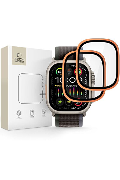 Tech-Protect Protecție din sticlă securizată, pachet de 2, pentru Apple Watch...