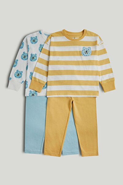 MOTHERCARE 2 Pack Cheetah Pyjamas