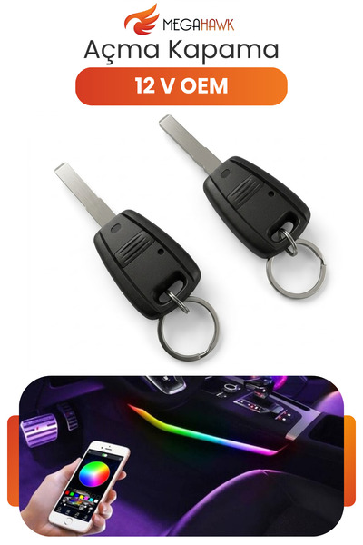 MEGAHAWK 12V Uzaktan Kumandalı Açma Kapama Modülü Universal Araç Kontrol Sist...