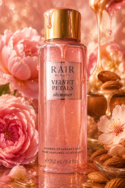 RAİR BEAUTY Vücut Spreyi Velvet Petals Body Mist Simli Yapı