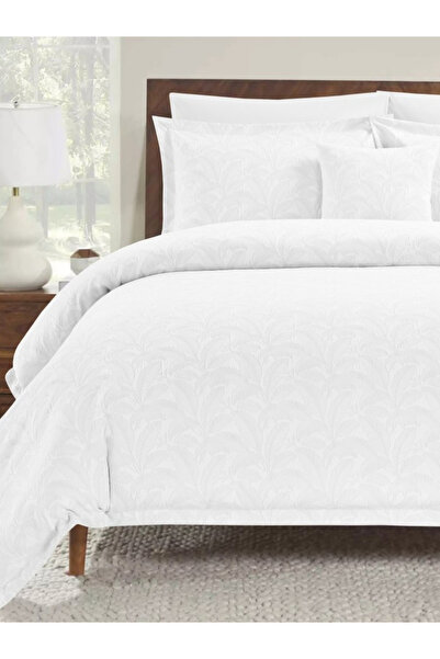 Valentini 4-Piece Jacquard Comforter Twin 5 Pcs Set White