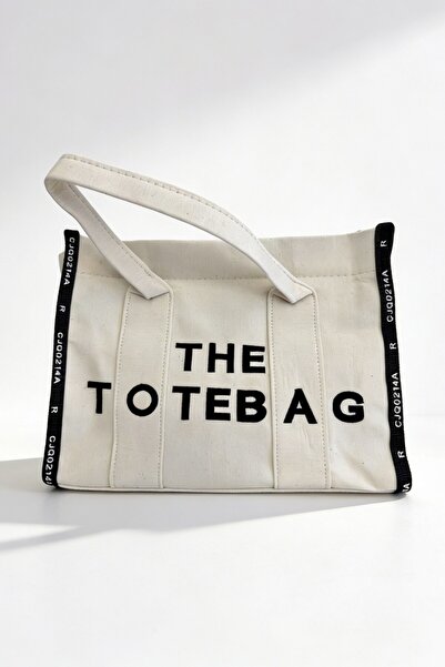 ents Cream Canvas Women's Tote Bag Large Size Daily Shoulder and Beach Bag