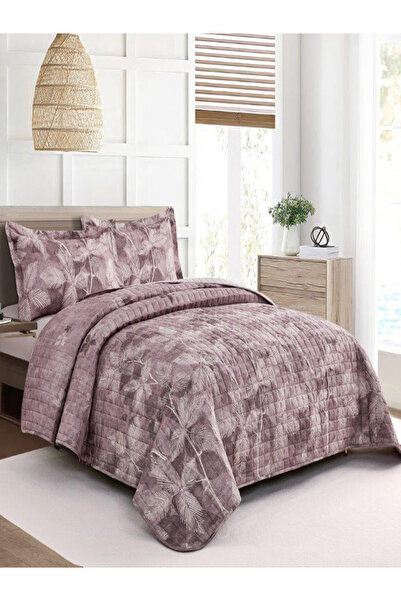 Valentini طقم مفرش سرير مطبوع من الألياف الدقيقة مكون من 4 قطع لسرير كوين