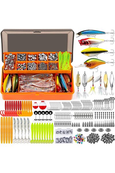 valkyrie Profesyonel Balık Avı Seti – 354 Parça Yem, Kanca, Kurşun, Sahte Yem...