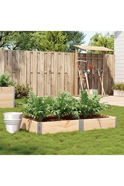 vidaxl Jardiniera de gradina, 150x100 cm, lemn masiv de pin