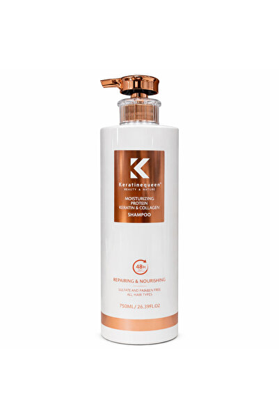 Keratine queen Σαμπουάν Keratin Queen 750ml – με Κερατίνη και Κολλαγόνο, Έντο...