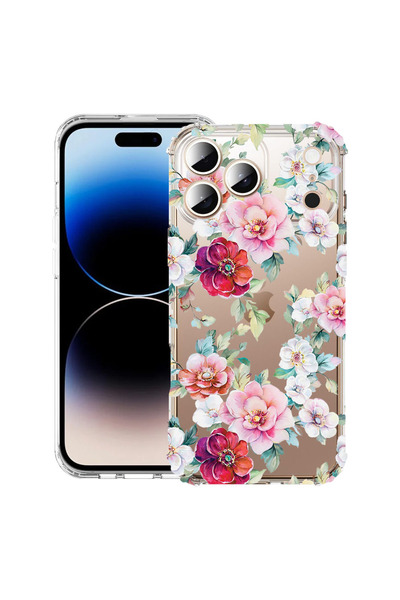 bestcase Husă Antișoc pentru Apple iPhone 17 Pro, cu model floral - camelie, ...