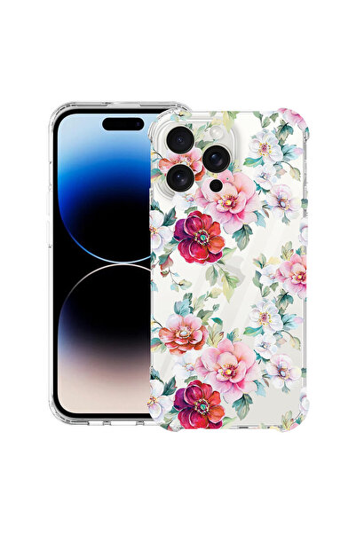 bestcase Husă Antișoc pentru Apple iPhone 16 Pro Max, Floral - Model cu camel...