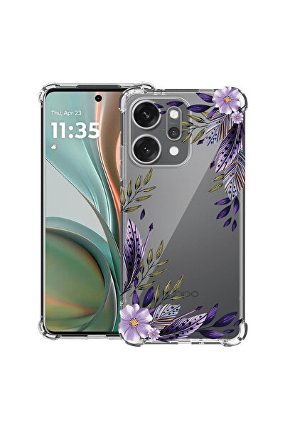 bestcase Husă Antișoc pentru OPPO Reno14, Floral - Levander, 2052057 AS 2053
