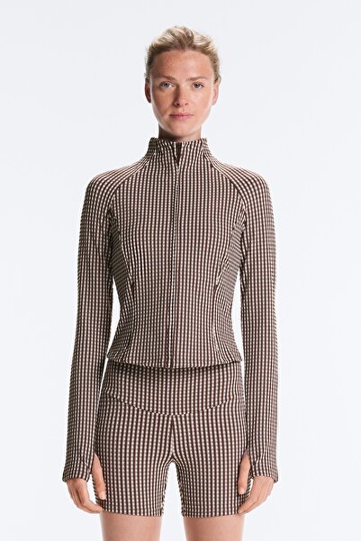 Oysho Gingham technical jacket