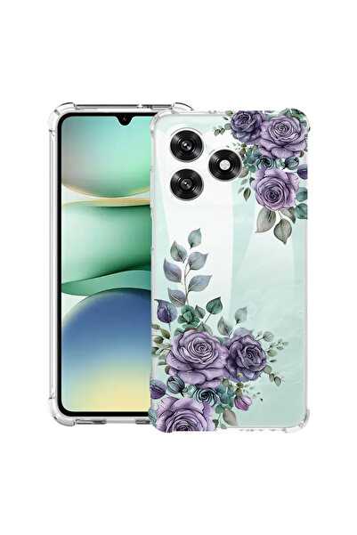 bestcase Husă Antișoc pentru Honor 400 Lite, Florală - Roz Pastel, 2038626 AS...