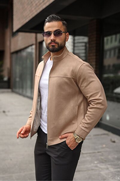 MEVSİMLİK HAKİM YAKA SÜET CASUAL CEKET