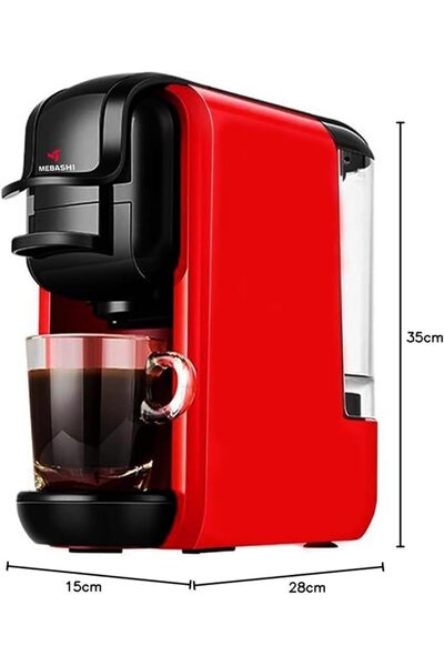 MEBASHI 3-in-1 Multifunction Espresso Capsule Coffee Machine, 600ML Water Tan...