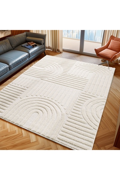 VivaDeco Rug Art V1 Cream, 140x 200 cm