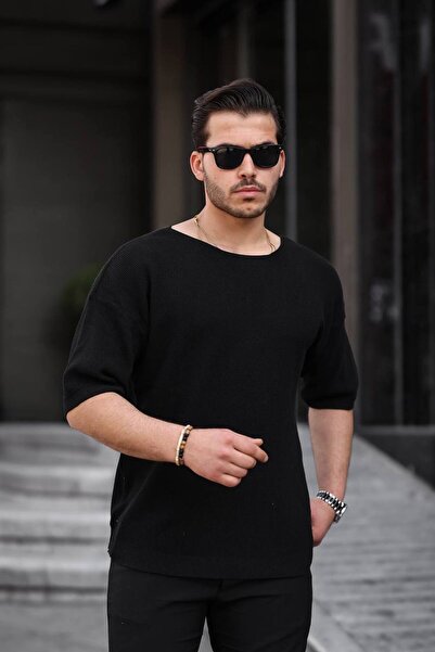 Açma Yaka Oversize Tişört