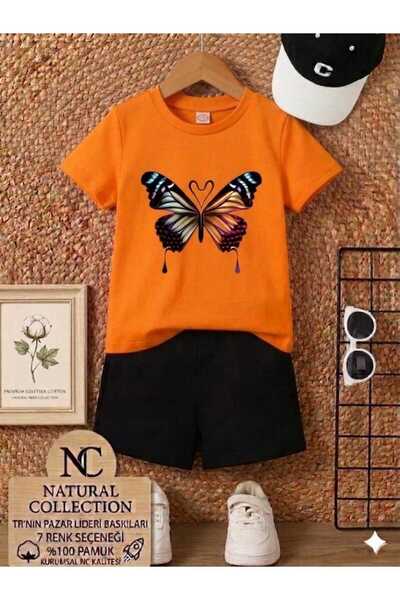 Nice Clothes TRIUNGLUȚE DE VARĂ PENTRU COPII UNISEX (IMPRIMEU FLUTURI NEGRU P...