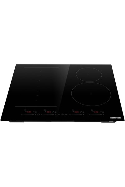 Heinner Plita incorporabila HBHI-M4ZB1FXSMTC, Inductie, 4 zone de gatit, Bridge, Boost, Slim, Control touch, Timer, Protectie copii, Indicator caldura reziduala, 60 cm, Negru
