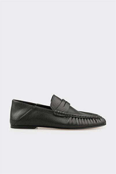 Elle Shoes Siyah Deri Kadın Günlük Ayakkabı