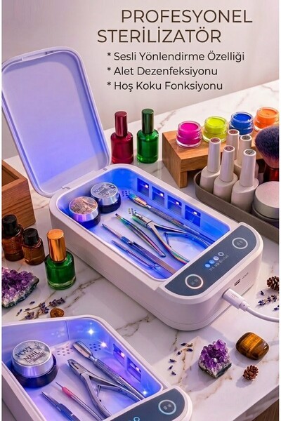 PİRAYE AKSESUAR 4 Kademeli Profesyonel UV Sterilizasyon Cihazı - Dezenfekte M...