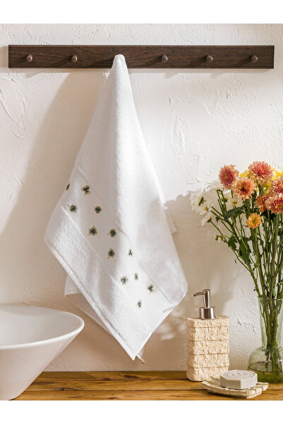 LC Waikiki Floral Embroidered Hand Towel 50x80 cm
