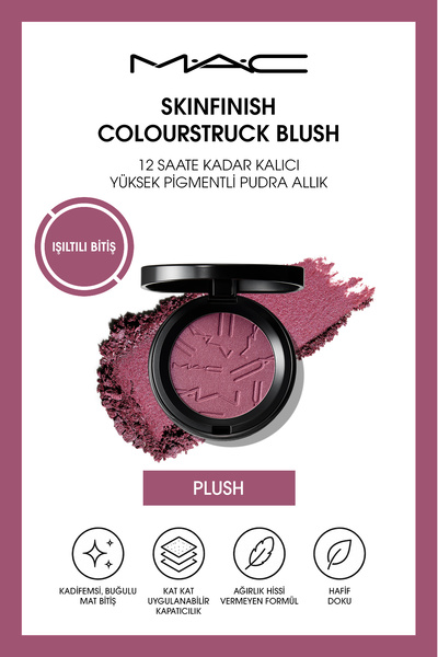 M.A.C Skinfinish Colourstruck Blush 12 Saate Kadar Kalıcı, Yüksek Pigmentli P...