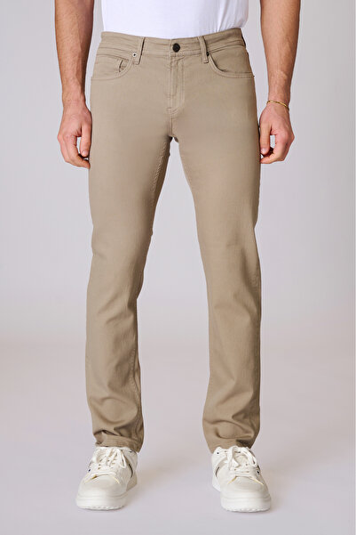 Twister Jeans Panama X 880 Beige Likralı Dar Kesim Erkek Renkli Kot Pantolon Bej