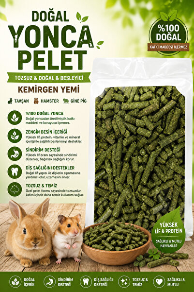 Bade Shop Tozsuz Doğal Yonca Peleti 500 Gr - Tavşan Hamster Ginepig Yemi