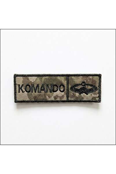 Seyhan Askeri Malzeme Komando İsimlik - Kamuflaj Ajanda Uyumlu - 4cm x 12 cm